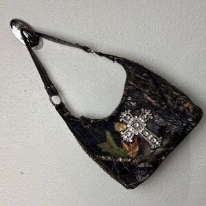EUC Country Road Camouflage Cross Embellished Shoulder Bag. SzOS